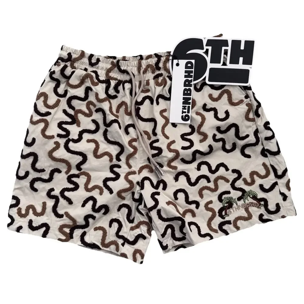 New 6th NBRHD Sea Shore Sand Mens Shorts XL Streetwear NWT Vaca